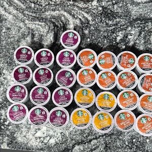Starbucks Coffee Pod Collection - Purple and Orange